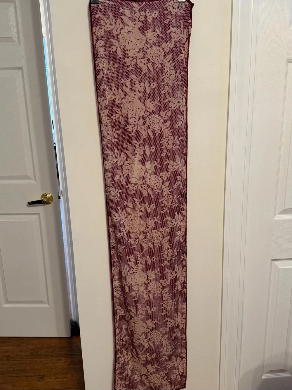 None chic burgundy